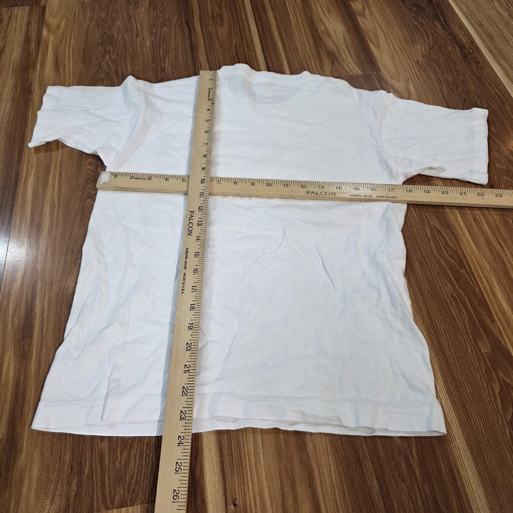 Vtg Eye On Survival Tiger Shirt Human-I-Tees Mens Small Fruit Of The Loom 90s - Picture 8 of 8